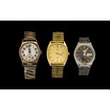 Gent's Omega Watch & Others comprising Gent's Omega (missing glass and minute hand); a Gent's Seiko;