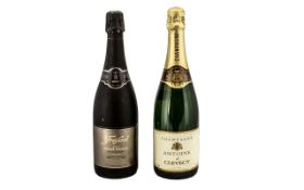 Champagne Antoine-de-clevey product of France, Brut Freixenet 2012 vintage special. 2 bottles.