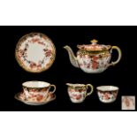 Royal Crown Derby Bone China Bachelors Six Piece Tea Service.