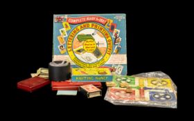 Mixed Lot Of Games And Associated To Include Ludo Board, Lettering And Printing Outfit No 170,