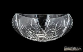 Galway - Nice Quality Lead 24% Crystal Glass Bowl of Pleasing Design / Form Galway Label to Bowl In