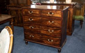 A Georgian Mahogany Chest of Large Size with two short and three long drawers,