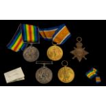 WW1 Medals, Family Group To Include 1915-14 Star,