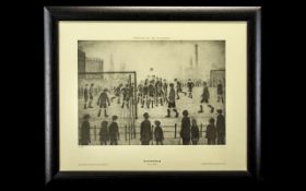 L. S. Lowry 1887 - 1976 Unsigned Ltd Edition Proof Lithograph / Print - Titled ' The Football