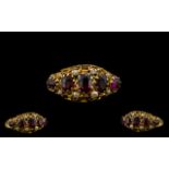 Antique Period - Attractive 9ct Gold Amethyst,