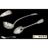 A Superb Quality Victorian Period Large and Impressive Sterling Silver Ladle.