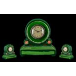 Minton Art Noveau Small Table Clock circa 1900. Height 6.5" - 16.25 cm.