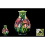 William Moorcroft Signed Tube lined Globular Shaped Lamp Base with Wonderful Rich Lustre Colours '