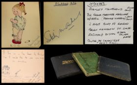 Three Small Autograph Albums containing an assortment of drawings dated 1927,