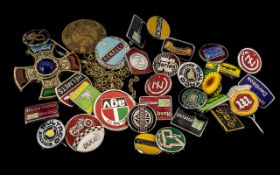 Collection of 25 Miscellaneous Enamel Motor Cycle Badges.