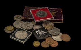 Small Collection of Coins - to include festival of Britain 1951, some silver coins etc...