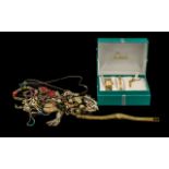 Collection Of Costume Jewellery To Include A Boxed “Limit” Wristwatch, Bracelet And Pendant Set,