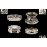 A Small Collection of Early 20th Century Sterling Silver Items (4) in Total.