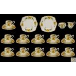 Royal Albert Crown China - Fine quality handpainted 39 piece tea service circa 1920/1930s.