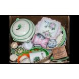 Box Containing Mixed lot of Miscellaneous items - to include pottery, tureens, dishes, plates etc...