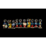 Robertson's Jam Figures - Robertson's hand painted Jazz Band collection. 10 figures in total.