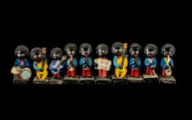 Robertson's Jam Figures - Robertson's hand painted Jazz Band collection. 10 figures in total.