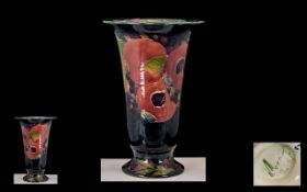 William Moorcroft - SIgned Large and Impressive Trumpet Shaped Vase - Pomegranates,