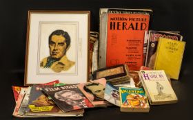 Collection Of Film Related Ephemera And Associated To Include Various Mid 20thC Magazines;