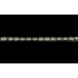 Green Amethyst Tennis Bracelet, 12 oval cut sparkling green amethysts, totalling 20cts, set in a