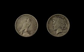 USA Silver Liberty Dollar Philadelphia Mint, in fine condition. Please see images.