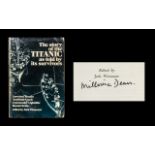 Titanic Autographs on Last Survivor in Titanic Survivors Book That of Milivina Dean.