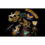 Small Mixed Lot Of Military Related Badges To Include Cloth And Base Metal; Royal Armoured Corps,