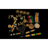 Mercantile Marines Medal 1914-1917 War British Silver War Medal 1914-1918.