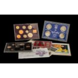 Coin Interest Coin Sets to include 1989 US uncirculated set Royal Wedding 1981 etc 7 sets in total.