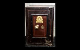 Victorian Safe made by John Port of Manchester, with brass plaque to front.