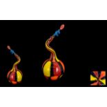 F and M Ballarin Murano Multi-Colour Cut Glass Pezza to Decanter,