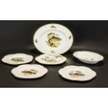 Shelley Ware Five Piece Fish Set compris