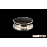 Silver & Tortoiseshell Pill Box fully ha