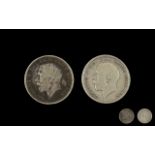 Two George V 1915 Half Crowns in fine co