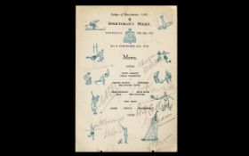 Sportsman Dinner Menu - 25 th Feb 1937 p