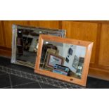 Modern Gilt Framed Mirror with decorativ