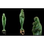 Rare Green Jade Faux Coloured Translucen