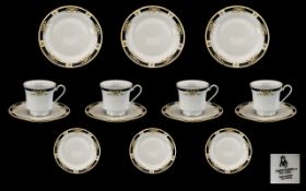 Japanese 18 Piece Tea Set in Box 'Crown