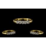 18ct Gold Pleasing 5 Stone Diamond Set R