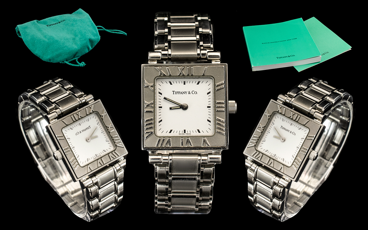 Tiffany & Co Atlas Stainless Steel Ladie