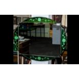 Large Art Deco Mirror of Unusual Shape,