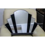 Art Deco Style Fan Shaped Mirror. Vinta