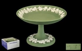 Wedgwood Green Jasper Cake Stand. With o