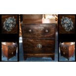 Georgian Flap Front Commode Chest the fi