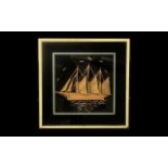 Small Picture of a Sailing Ship with ( 3