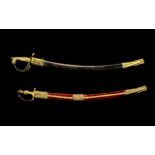 Indian Swords In Scabbards. 32 Inches In length. Display Purposes Only. Please See Image.