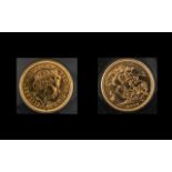Royal Mint United Kingdom - Elizabeth II 22ct Gold Proof Struck Full Sovereign - Date 2000.