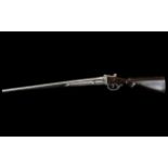 Double Barrel Shotgun - Large Decorative Double Barrel Shotgun In Chrome. 45 Inches In length.