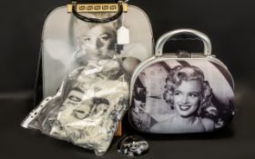 Marilyn Monroe Interest - comprising 1950s style Vanity Case by Rockability; large handbag with