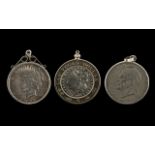 Three Silver Dollars To Include A Las Vegas Dollar Dated 1878,